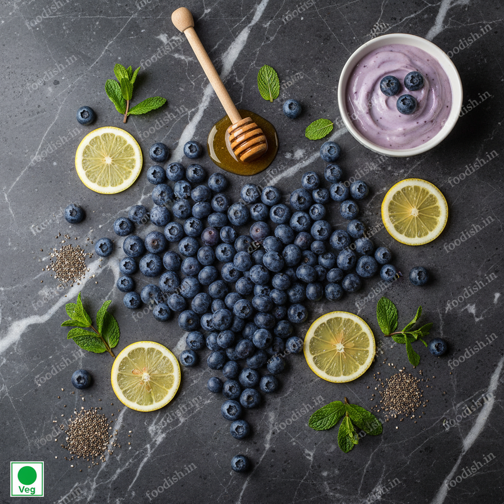 Blueberry Flat-lay