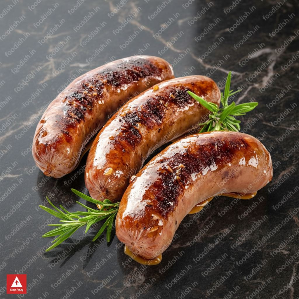 Bratwurst Grilled Flatlay