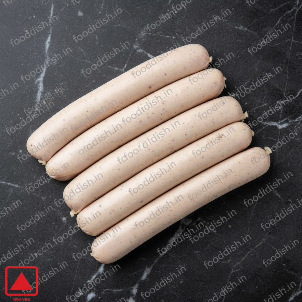 Bratwurst Raw Flatlay
