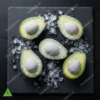 Frozen Avocado Flat-lay