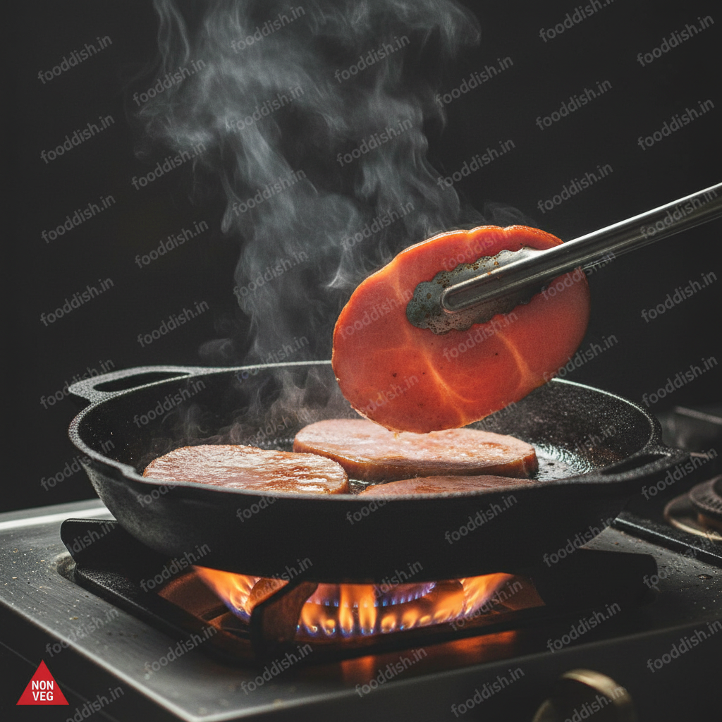 Ham Cooking Shot