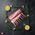 Lamb Rack Cap Off Flat Lay