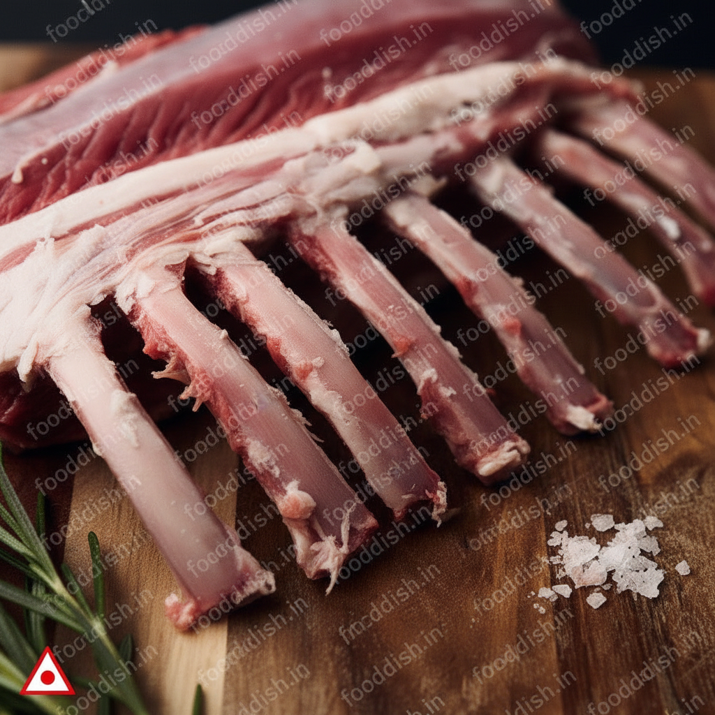 Lamb Rack Cap Off Macro