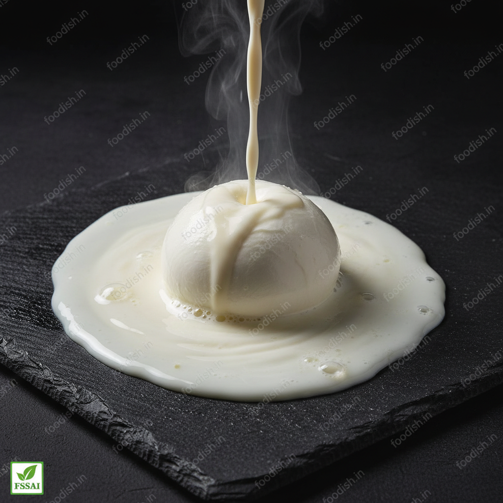 Mozzarella Milk Pour