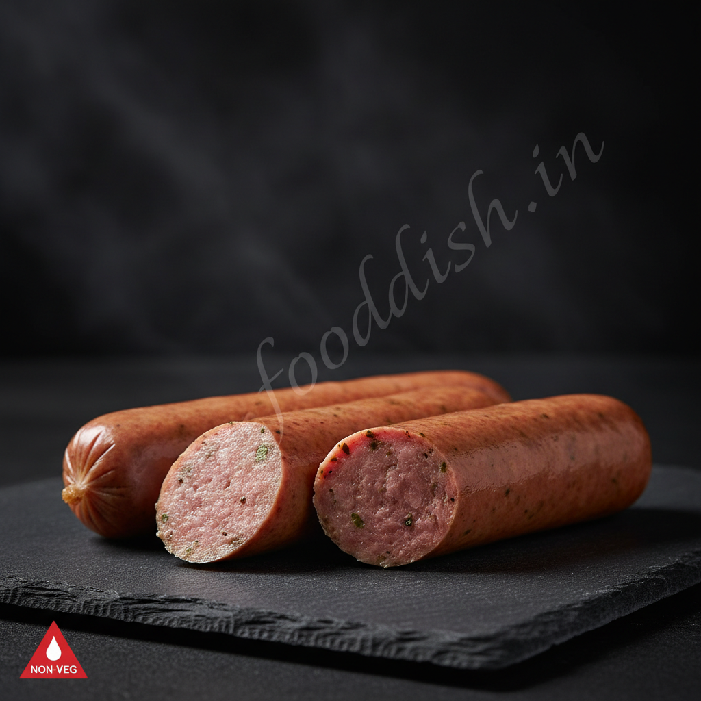 Pork Bratwurst Cross Section