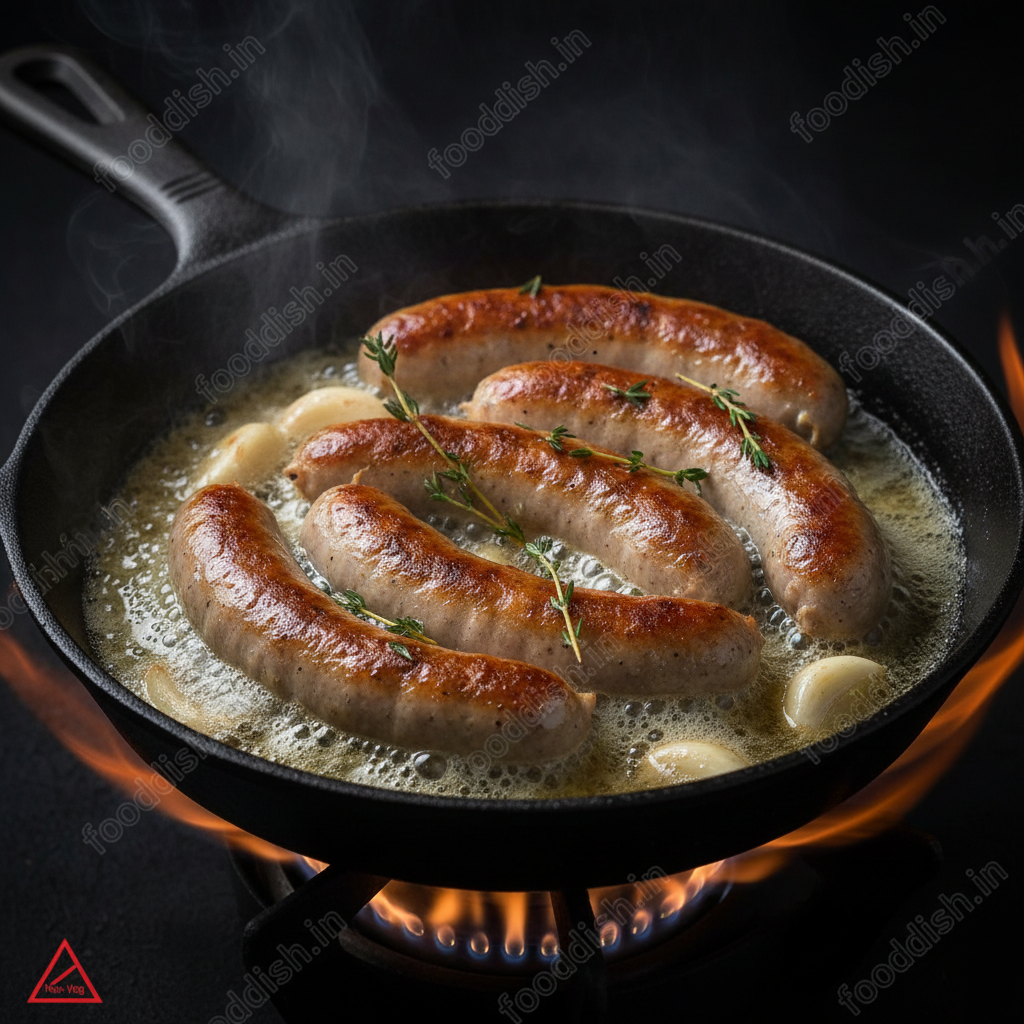 Pork Bratwurst Pan Seared