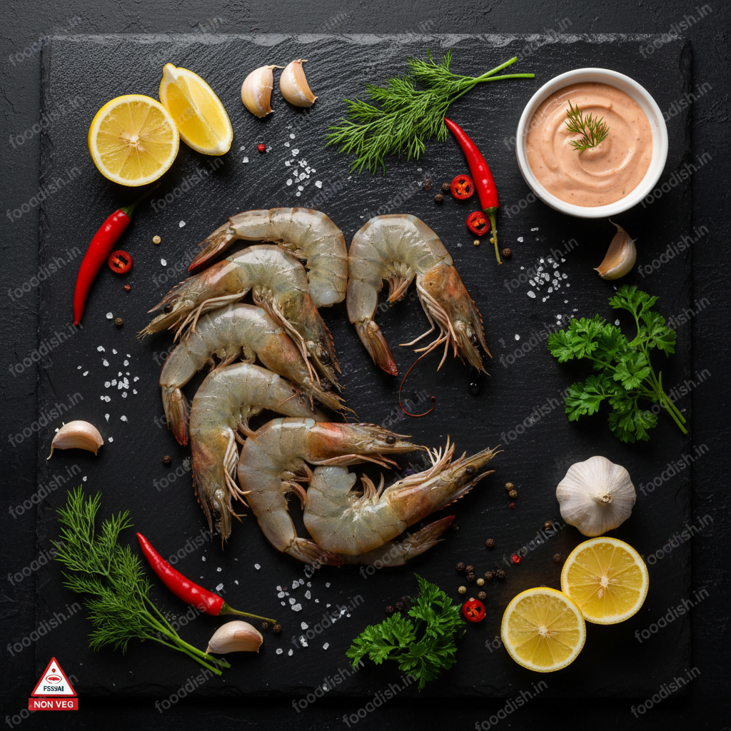 Prawns - Flat Lay